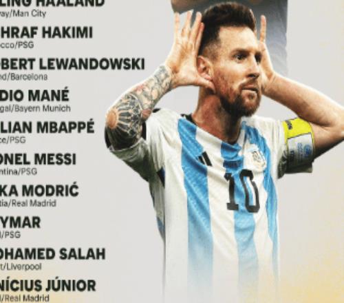 梅西领衔FIFA最佳球员14人候选2月27日出结果