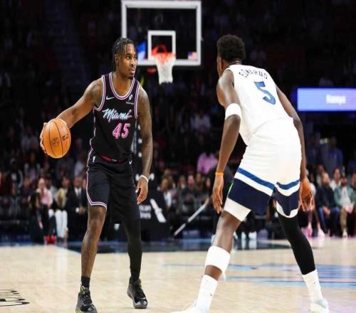 历史首人!爱德华兹33分25岁前1200三分森林狼终结热火4连胜