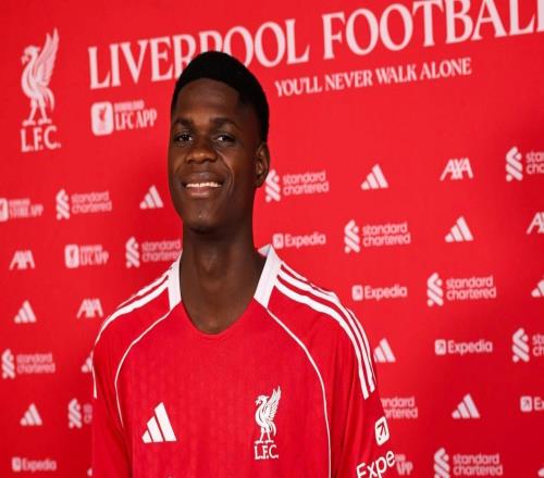 官方：利物浦签下塞内加尔18岁中卫恩迪亚耶，将进入U21梯队