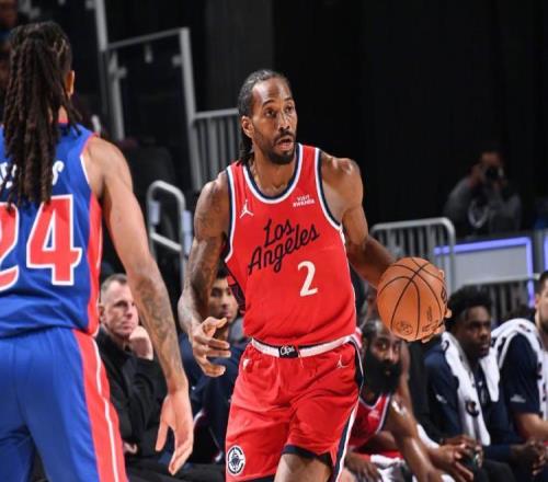 莱纳德26+8快船逆转活塞2连胜，科林斯25分哈登19+7+7