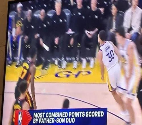 詹姆斯父子VS库里父子!差3810分,能追上吗