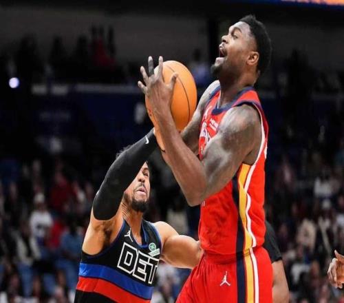 坎宁安生病锡安退赛！活塞险胜鹈鹕巩固东部第一杜伦20+15