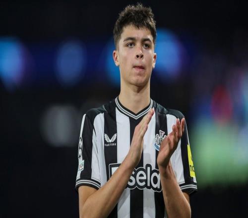 米利迎来第10场欧冠，成纽卡队史U20球员欧战出场数10+第三人