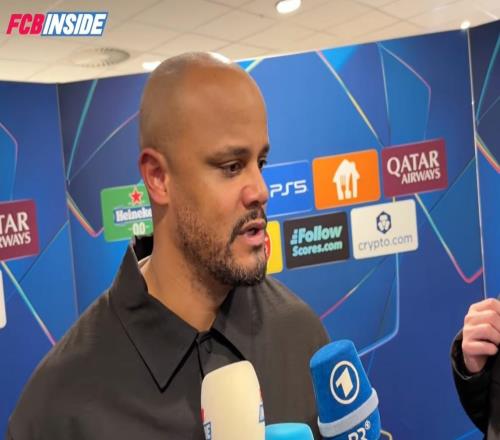 孔帕尼:8场欧冠赢7场是积极的表现,但不意味着已赢得了什么