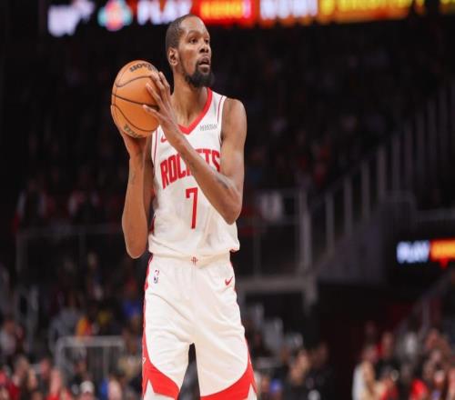 出场时间终于减少了！火箭在这场大胜中只让杜兰特出场34分多钟