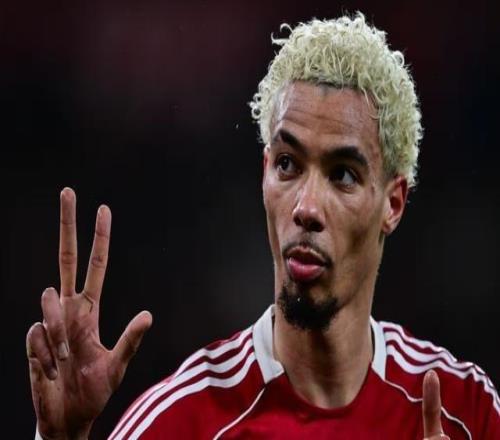 梅开二度,埃基蒂克向场边的纽卡联球迷比出31手势