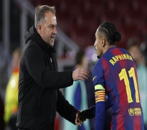 世体：拉菲尼亚今日未参加合练，预计他能赶上国王杯半决赛