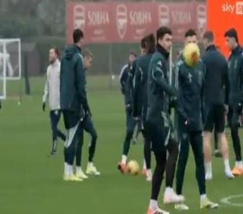 天空：萨卡、厄德高和廷贝尔缺席了阿森纳今日训练