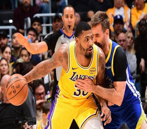 詹姆斯20分10助7失误湖人险胜勇士！库里缺阵全明星，肯纳德10分