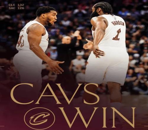 狂送12连败！哈登首秀挣扎，骑士大逆转，米切尔35+4，威少7失误