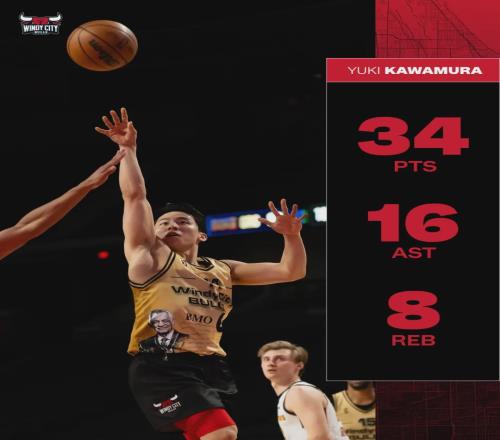 34+16+8！疯了，河村勇辉杀疯了......