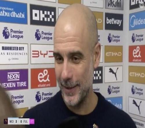 瓜帅：我们会看阿森纳明天的比赛，赛后再看看差多少分