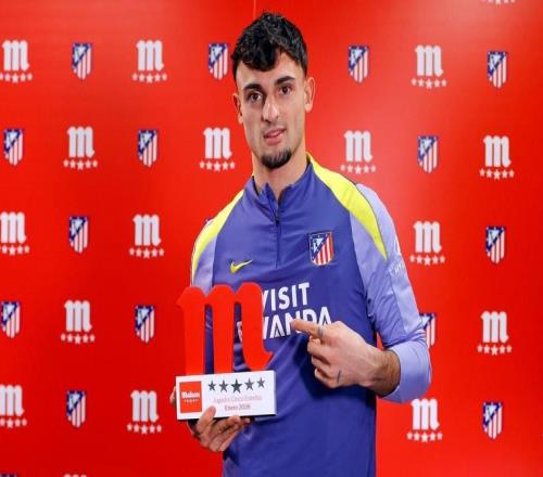 8场4次零封，后卫普维尔当选马竞1月最佳球员