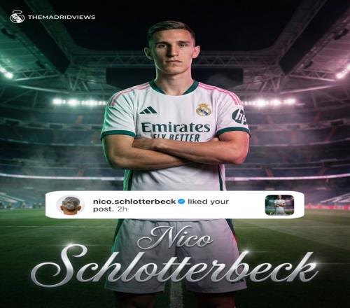 施洛特贝克点赞穿皇马球衣的帖子若今夏离队心向白衣军团_德甲直播