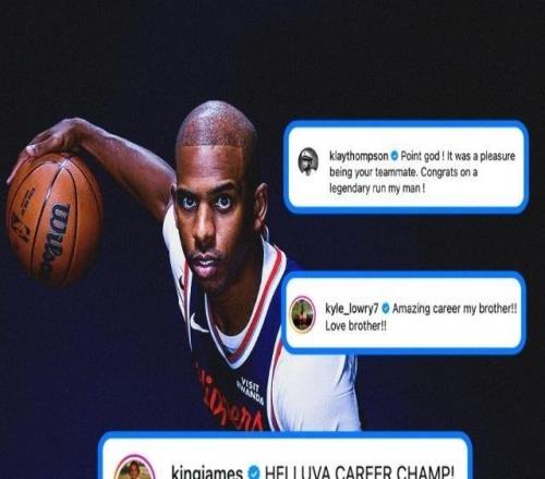 众星齐贺保罗退役！詹姆斯：了不起的生涯，冠军！