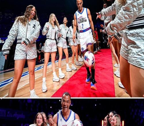巴西名宿卡福参加NBA全明星名人赛,赛前颠球入场引欢呼