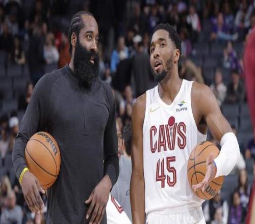 米切尔再夸哈登,称两人并未合练!骑士新3巨头即将合体冲击冠军