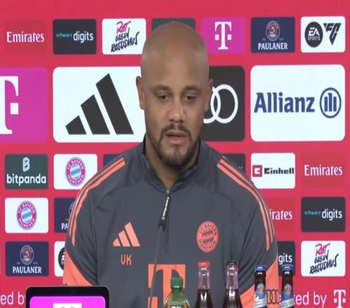 孔帕尼:我们对乌尔比希充满信心,他已经用表现证明了自己