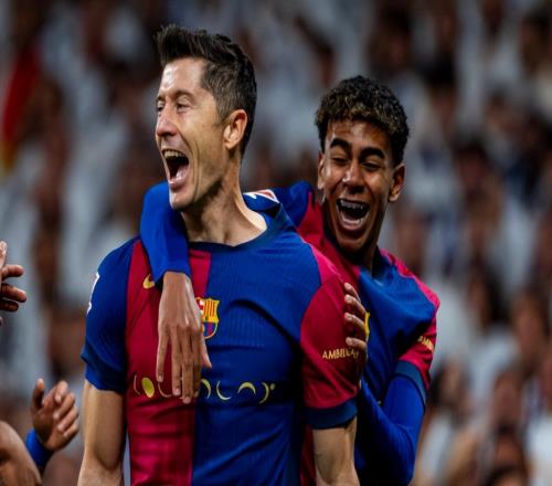 巴萨输球都要坚持高位逼抢，跟亚马尔和莱万有关