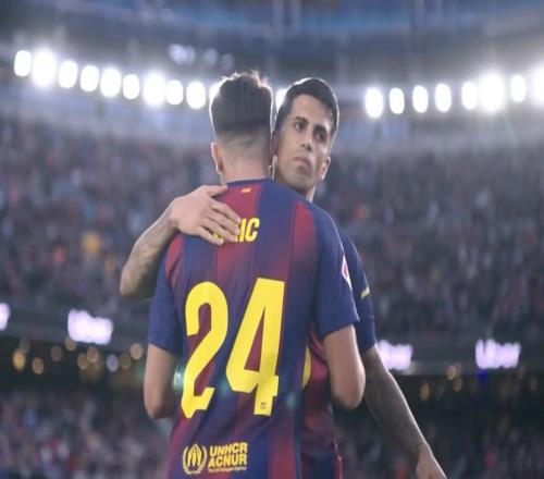 送出助攻，坎塞洛当选巴萨vs莱万特全场最佳球员