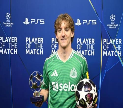 戈登欧冠10球只用15场,英格兰球员中仅凯恩所用场次更少