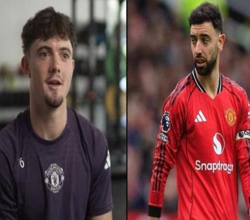 曼联小将奥弗里:上次和B费一起训练,他教了我一小时任意球