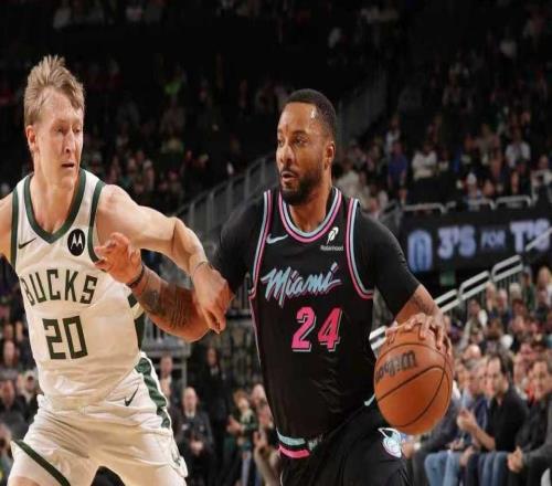 雄鹿灭热火9战7胜：波特32+7+7近15年队史唯二后卫鲍威尔26分