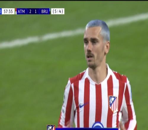 格列兹曼第125次参加俱乐部欧战，法国球员历史第五位