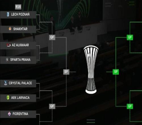 欧协联18决赛对阵:水晶宫vs拉纳卡,佛罗伦萨vs琴斯托霍瓦