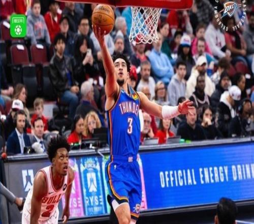 雷霆116108力克公牛,麦凯恩20分,切特12分11板