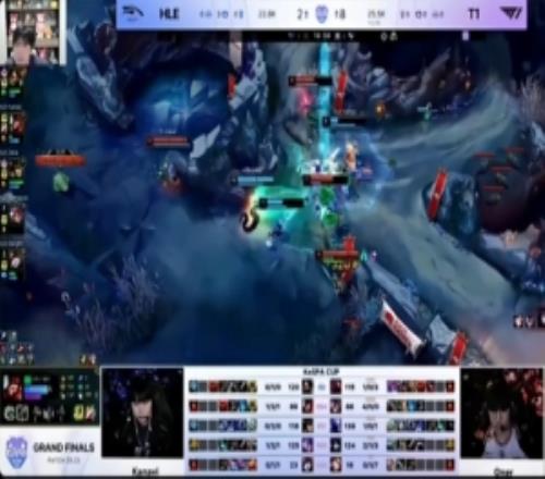 KeSpa杯决赛：Kanavi猴子带队反野被打崩，T1野区0换4大胜HLE