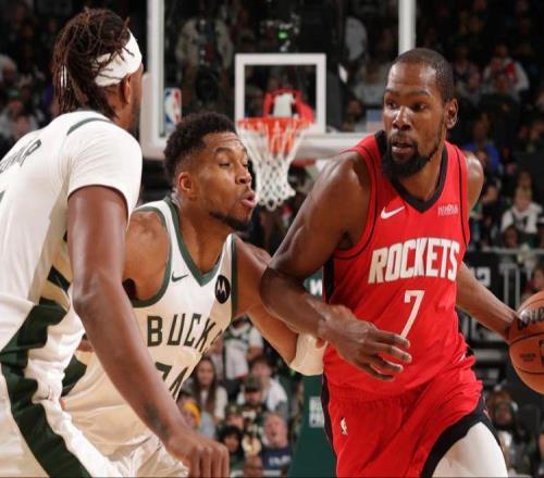 字母哥37+8创NBA历史第1神迹，火箭险胜！杜兰特纪录，谢泼德立功