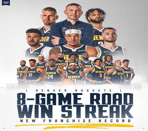 掘金斩获客场8连胜！创造队史纪录