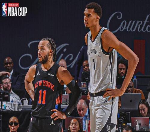 马刺崩盘！文班亚马末节4中0！尼克斯夺得NBA杯冠军