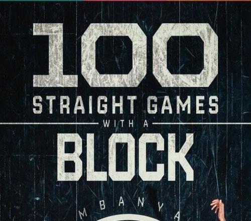 残暴，文班将戴森投篮扇到计时器上，连续100场有盖帽历史第三人