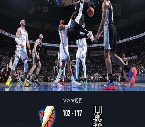 马刺117102赛季三杀雷霆，文班19+11，福克斯29分