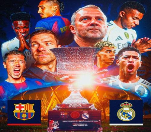 西超杯国家德比首发身价对比：巴萨8.09亿欧，皇马8.08亿欧