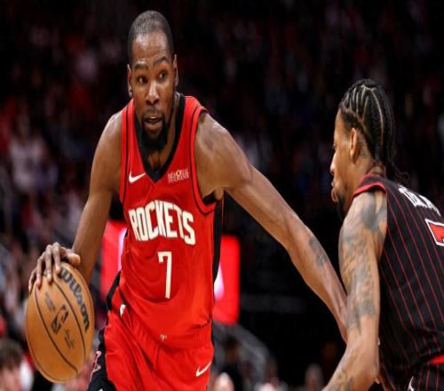 火箭终结3连败重返前六！杜兰特28+10秀暴扣小贾18+7送关键三分