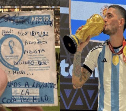 3个月前德保罗给梅西写纸条咱2个月后夺世界杯