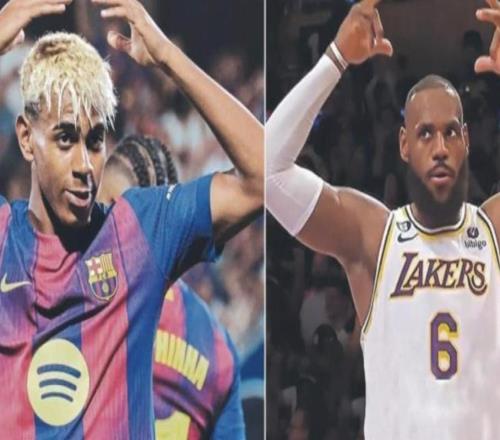 世体：亚马尔与詹姆斯非常相似，他们都常被与“GOAT”作比较