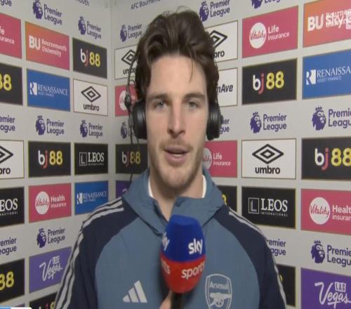 赖斯：有时间也许会看曼城vs切尔西我们处在很好的位置上