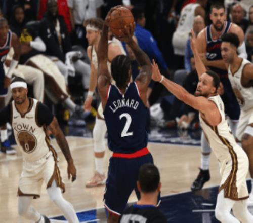 莱纳德24+12+5快船险胜勇士库里6犯27+6科尔被逐