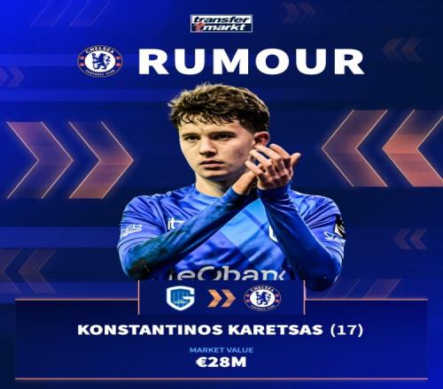 切尔西关注根克18岁中场卡雷察斯本赛季已贡献6助攻_英超直播