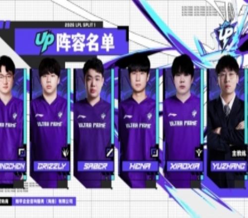 UP公布LPL新赛季阵容：韩援打野Grizzly和ADHena，中单Saber