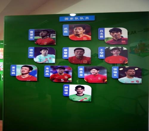 东体展示崇明基地荣誉室最佳阵容包括武磊、曹赟定、张琳芃和蒋圣龙_中超直播