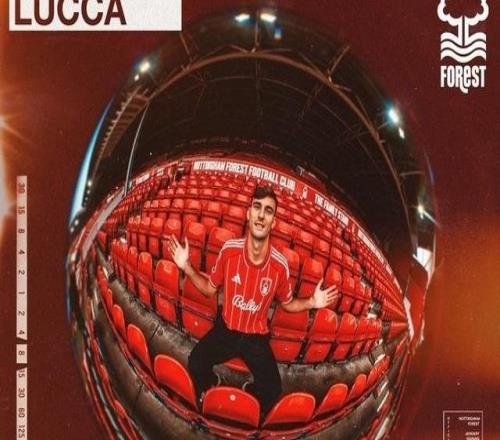 官方：诺丁汉森林租借那不勒斯前锋卢卡，含选择买断条款