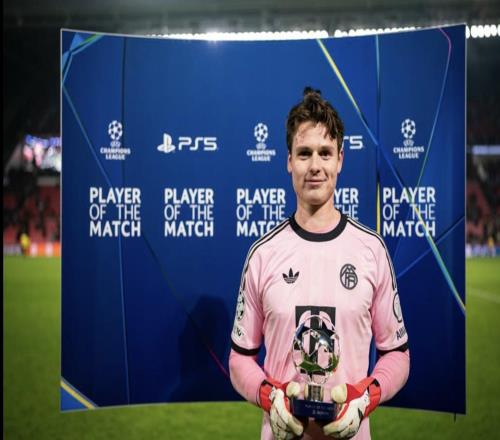 6次关键扑救，乌尔比希被评为埃因霍温vs拜仁全场最佳球员